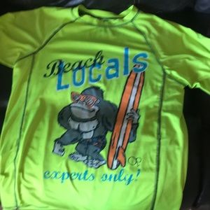 Young boys swimming shirt, worn once